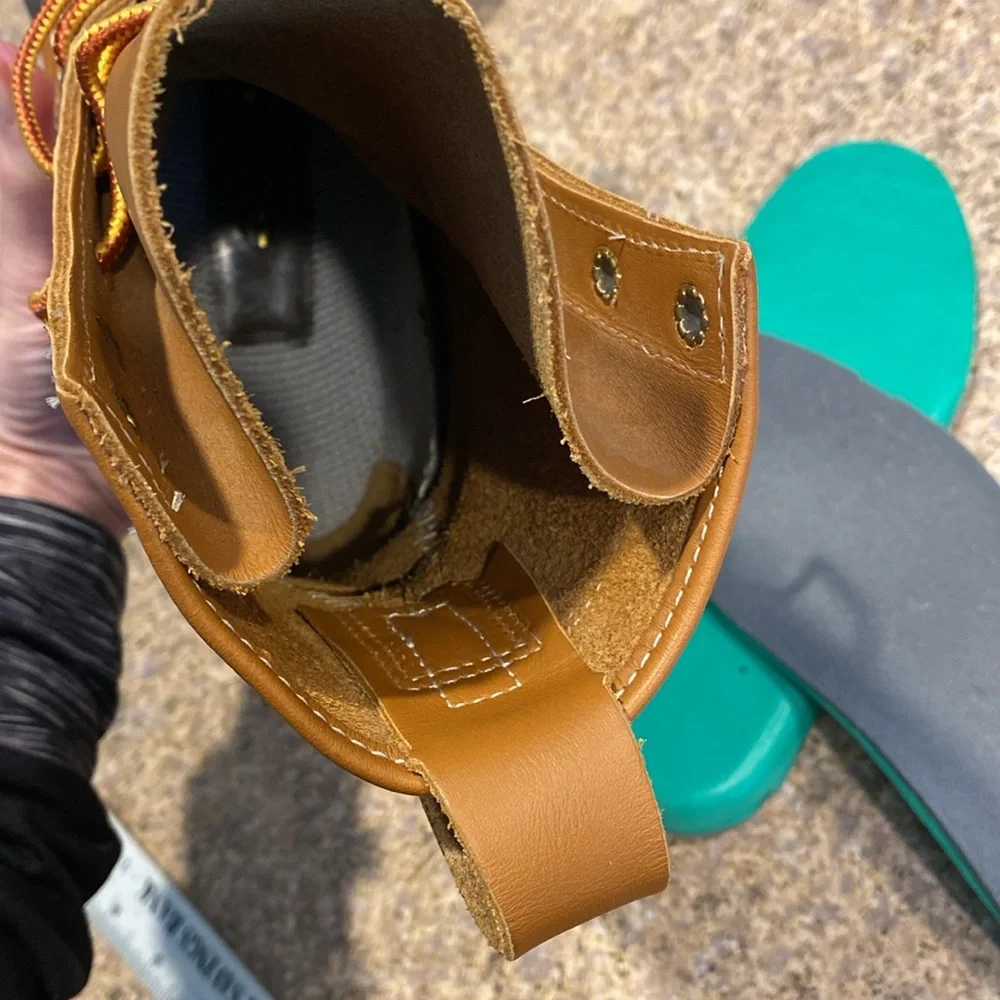 L. L. Bean Boots 8” Tan Brown 6M BM Waterproof Bottoms Duck Boots